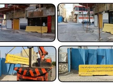 پلمب دو ساختمان نا ایمن در آبادان