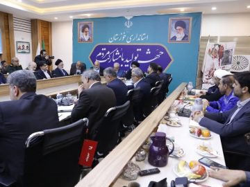 شرکت مدیرعامل پالایشگاه آبادان در نشست استانی با حضور وزیر نیرو
