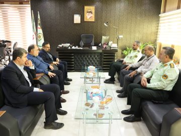 دیدار مدیرعامل پالایشگاه و فرمانده جدید نیروی انتظامی آبادان