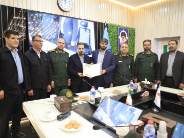آیین تکریم و معارفه مدیرجدید کانون بسیج مهندسین صنعت و معدن شهرستان آبادان